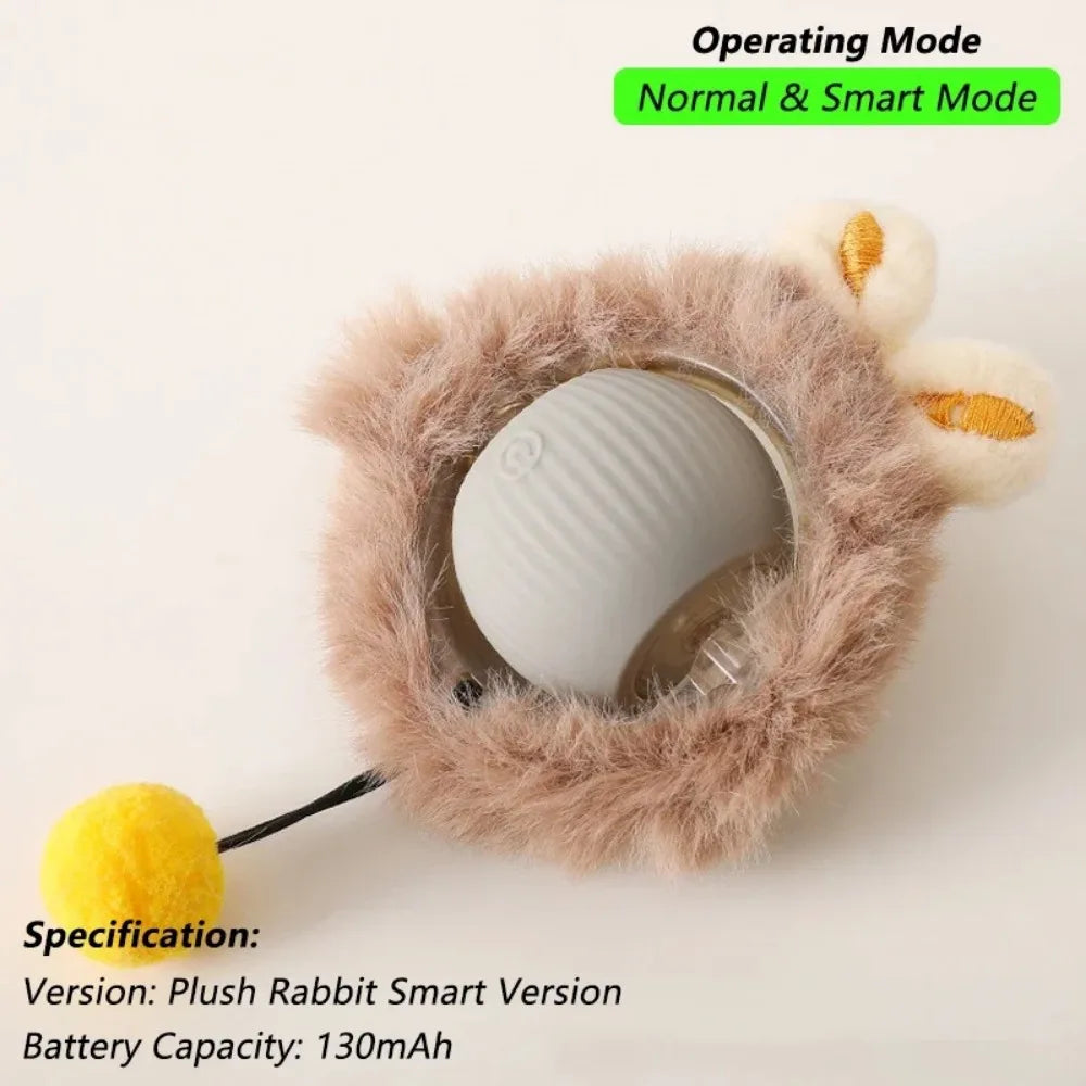 Pawsoul Smart Interactive Cat Ball Toy – Automatic Rolling Rechargeable Pet Toy
