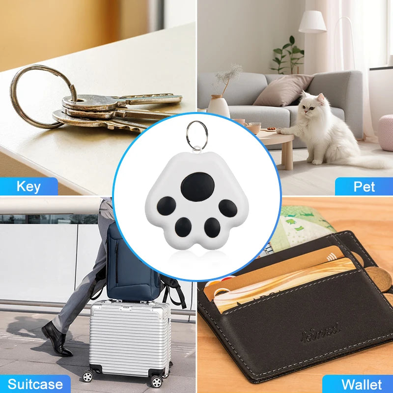 Pawsoul Mini GPS Tracker for Pets & Keys – Bluetooth Locator Anti-Lost Device for IOS & Android