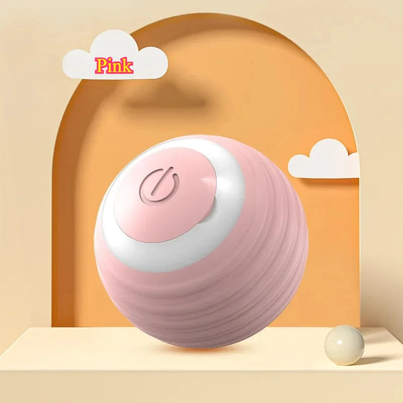 Pawsoul Smart Interactive Cat Ball Toy – Automatic Rolling Rechargeable Pet Toy