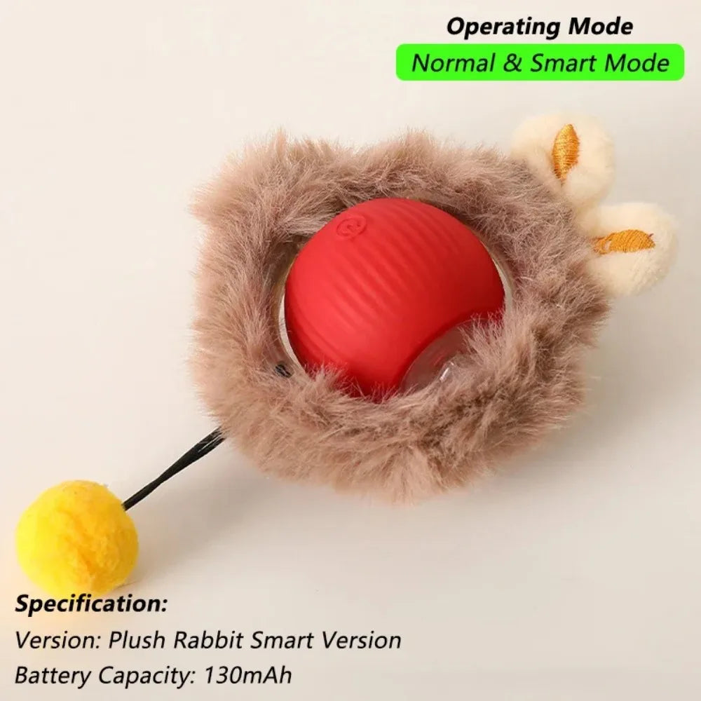 Pawsoul Smart Interactive Cat Ball Toy – Automatic Rolling Rechargeable Pet Toy
