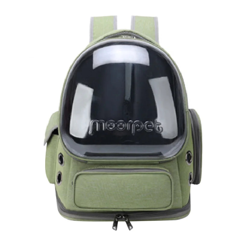 š¾ Pawsoul Waterproof Cat Carrier Backpack ā Breathable & Foldable Travel Bag for All Breeds (42x27x34cm)