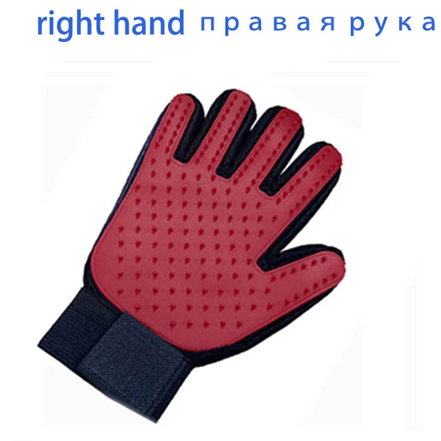 🧤 Pawsoul™ DualPet Grooming Glove – Deshedding & Massage Glove for Dogs & Cats