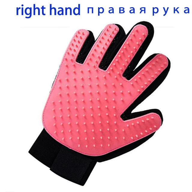 🧤 Pawsoul™ DualPet Grooming Glove – Deshedding & Massage Glove for Dogs & Cats