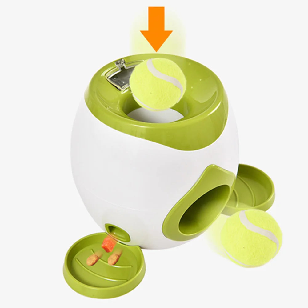 Pawsoul™ Automatic Dog Ball Launcher – Interactive Tennis Ball Feeder for Medium & Small Dogs