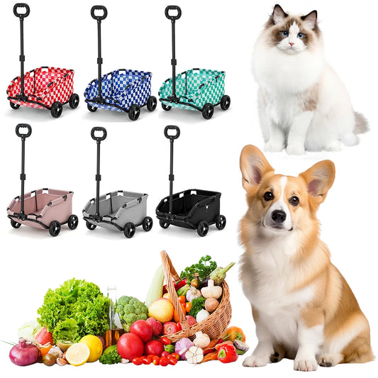 🐾 Pawsoul™ Foldable Lightweight Pet Stroller The Perfect Ride for Small Dogs & Cats – Compact, Comfy, and Travel-Ready!