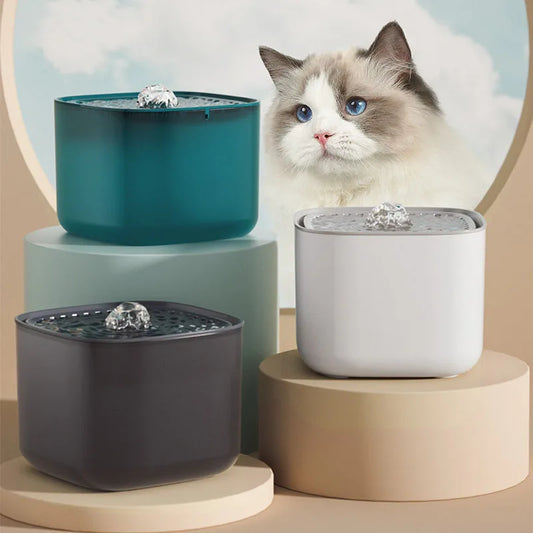 Pawsoul 3L Ultra-Quiet Automatic Cat Water Fountain – USB Powered & Smart Circulation