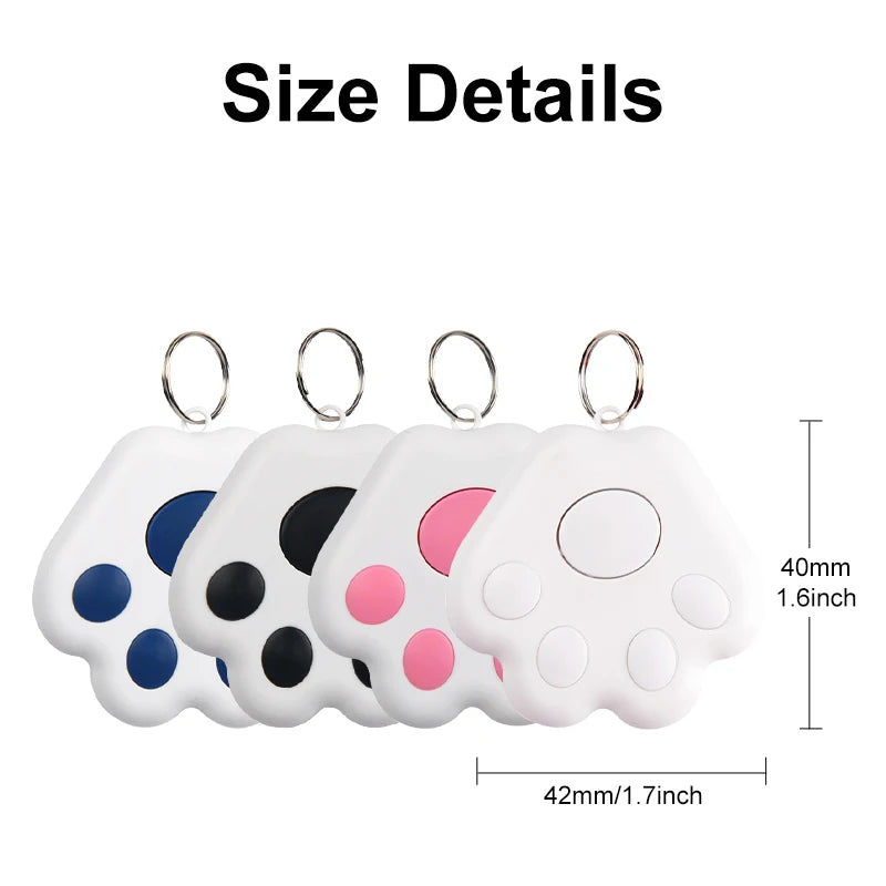 Pawsoul Mini GPS Tracker for Pets & Keys – Bluetooth Locator Anti-Lost Device for IOS & Android