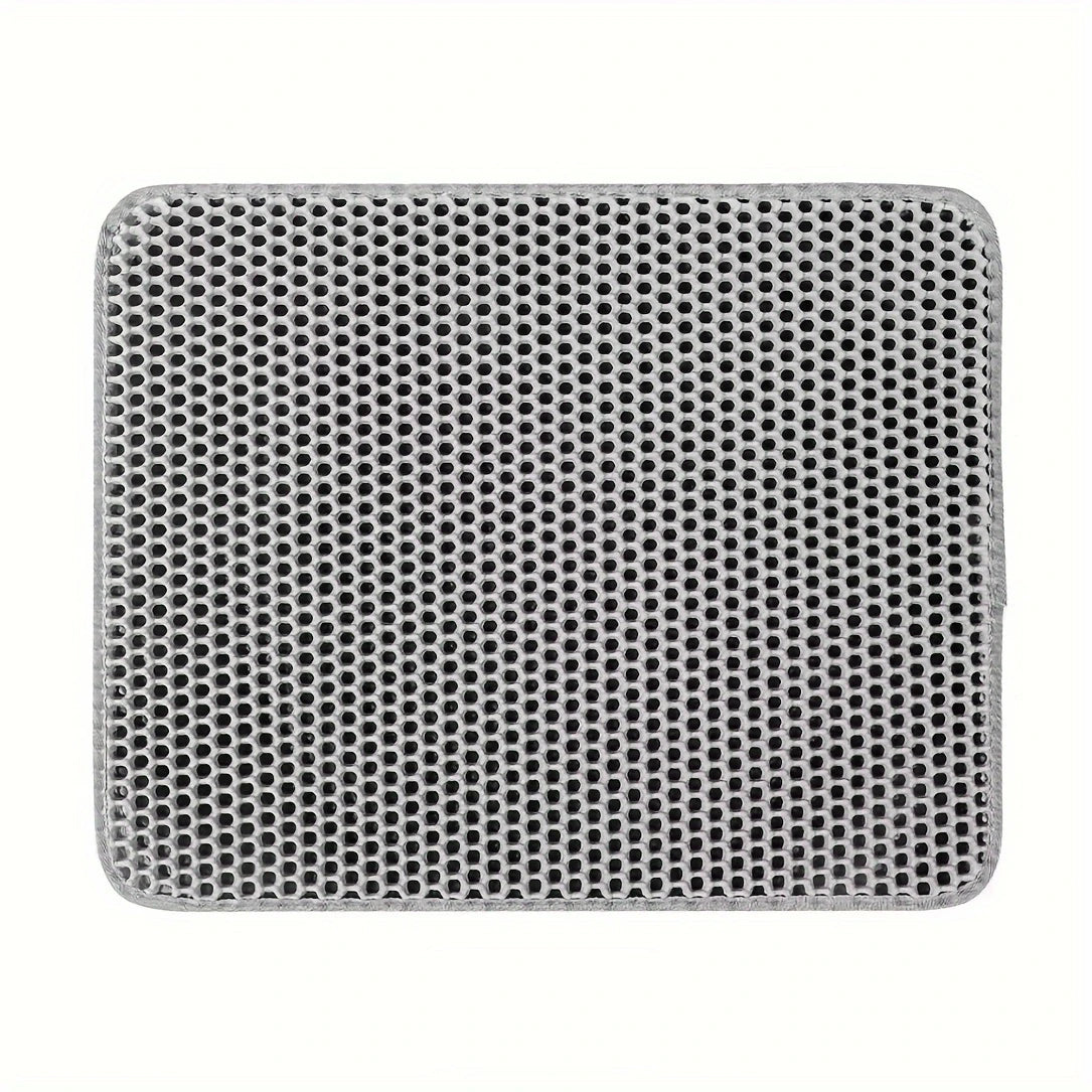 Pawsoul Large Cat Litter Mat – Double-Layer Honeycomb Design | Waterproof & Easy to Clean