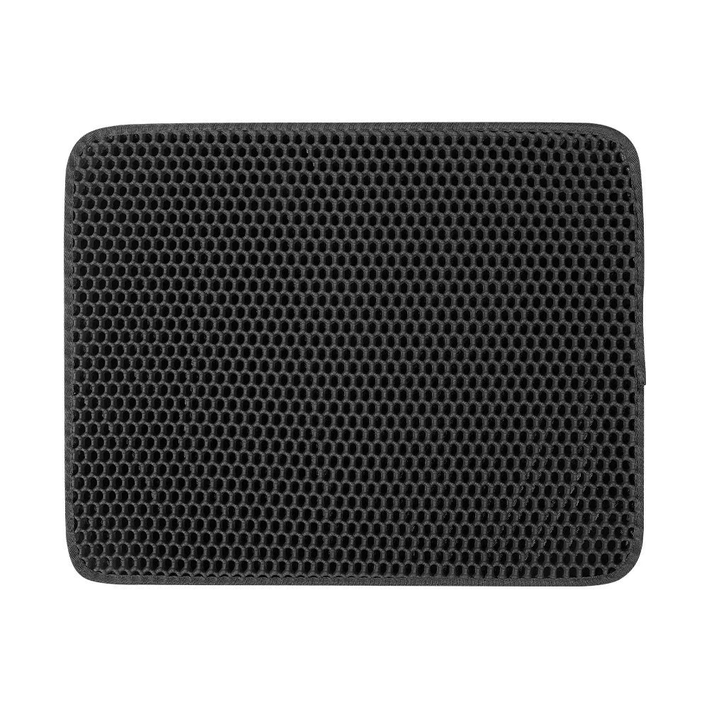Pawsoul Large Cat Litter Mat – Double-Layer Honeycomb Design | Waterproof & Easy to Clean