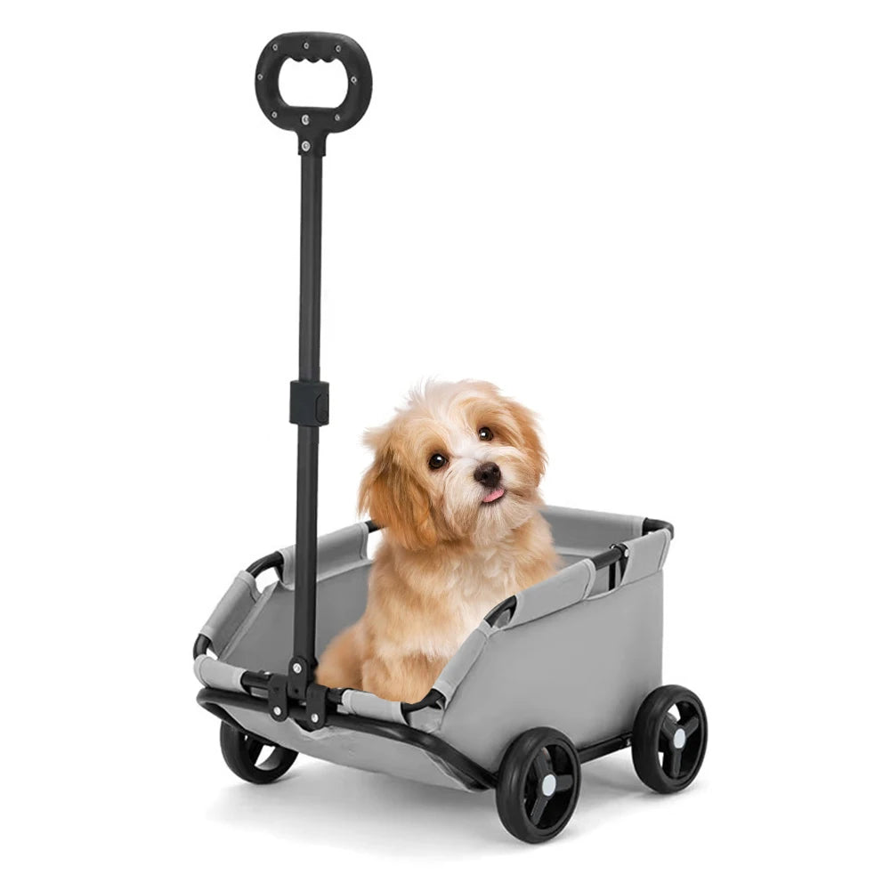 🐾 Pawsoul™ Foldable Lightweight Pet Stroller The Perfect Ride for Small Dogs & Cats – Compact, Comfy, and Travel-Ready!
