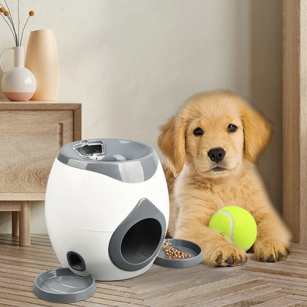 Pawsoul™ Automatic Dog Ball Launcher – Interactive Tennis Ball Feeder for Medium & Small Dogs