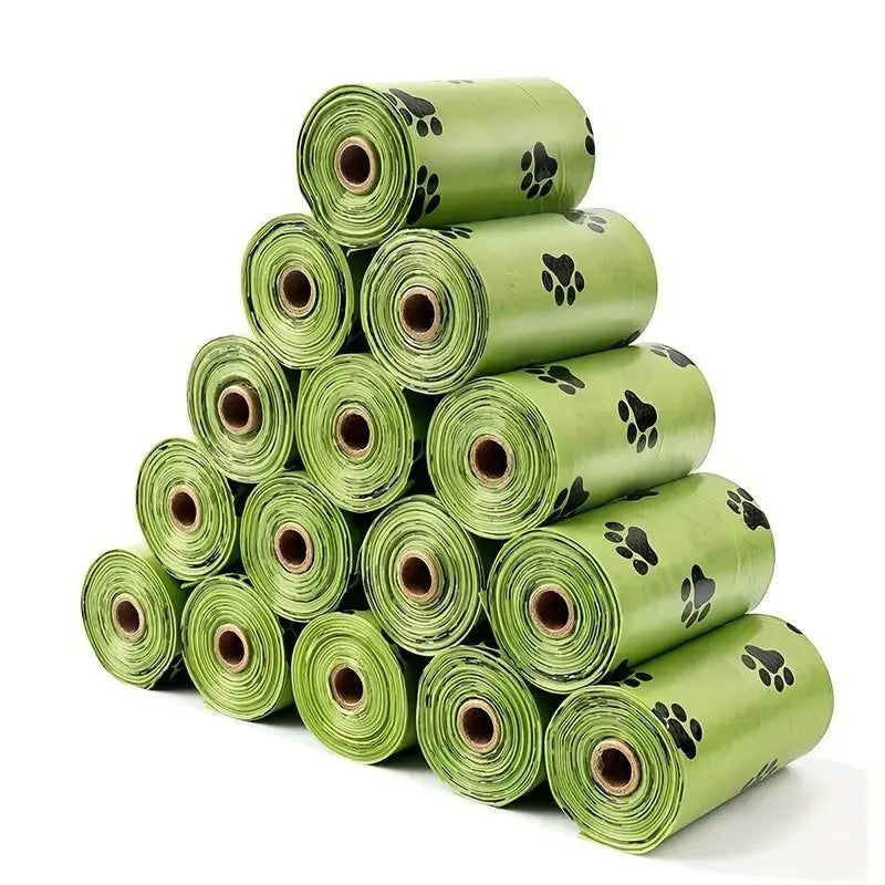 Pawsoul Thick & Leak-Proof Dog Poop Bags – 240 Bags (16 Rolls) for Easy Outdoor Cleanup