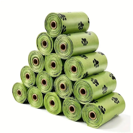 Pawsoul Thick & Leak-Proof Dog Poop Bags – 240 Bags (16 Rolls) for Easy Outdoor Cleanup